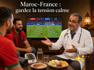 Maroc-France : ces gestes simples pour éviter que votre tension ne joue les prolongations ce soir Maroc-France : ces gestes simples pour éviter que votre tension ne joue les prolongations ce soir