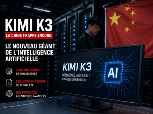 Kimi K3 : le nouveau géant chinois de l'intelligence artificielle qui bouscule l'ordre mondial Kimi K3 : le nouveau géant chinois de l'intelligence artificielle qui bouscule l'ordre mondial