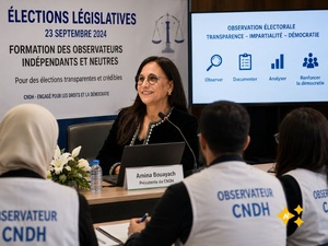Législatives : le CNDH forme ses observateurs et place l’intelligence artificielle sous surveillance