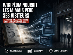 Wikipédia nourrit les IA… mais voit ses visiteurs disparaître