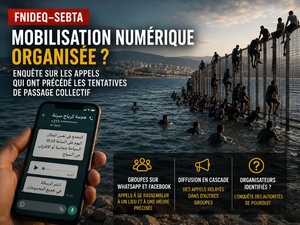 Fnideq–Sebta : encore une fois, la piste d’une mobilisation numérique organisée douteuse Fnideq–Sebta : encore une fois, la piste d’une mobilisation numérique organisée douteuse