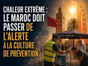 Chaleur extrême : le Maroc doit passer de l'alerte à la culture de prévention Chaleur extrême : le Maroc doit passer de l'alerte à la culture de prévention