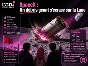 SpaceX : Un débris géant s’écrase sur la Lune SpaceX : Un débris géant s’écrase sur la Lune