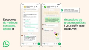 WhatsApp : Sondages améliorés, mention @all et discussions parallèles