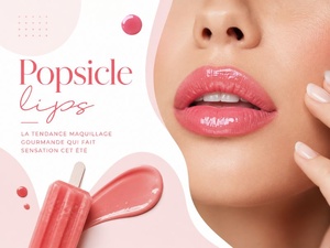 Popsicle lips : la tendance maquillage gourmande qui fait sensation cet été