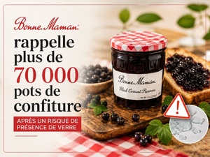 Bonne Maman rappelle plus de 70 000 pots de confiture après un risque de présence de verre