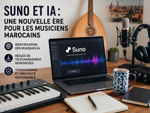 Musiciens marocains utilisant Suno : la fin de l’IA musicale invisible ?