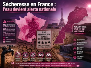 Sécheresse en France : l’eau devient alerte nationale
