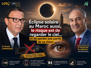 ​Éclipse solaire : au Maroc aussi, le risque est de regarder le ciel… et de perdre une partie de sa vision !