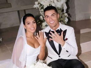 Cristiano Ronaldo et Georgina célèbrent leur mariage en privé