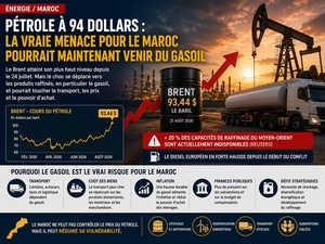 ​Pétrole à 94 dollars : la vraie menace pour le Maroc pourrait maintenant venir du gasoil