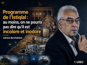 Programme de l’Istiqlal : au moins, on ne pourra pas dire qu’il est incolore et inodore Programme de l’Istiqlal : au moins, on ne pourra pas dire qu’il est incolore et inodore
