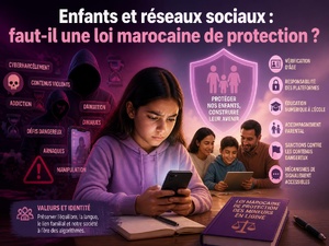 Enfants et réseaux sociaux : faut-il une loi marocaine de protection ? Enfants et réseaux sociaux : faut-il une loi marocaine de protection ?