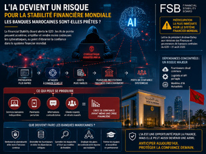 L’IA devient un risque pour la stabilité financière mondiale : les banques marocaines sont-elles prêtes ?