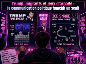 Trump, migrants et jeux d’arcade : la communication politique franchit un seuil Trump, migrants et jeux d’arcade : la communication politique franchit un seuil