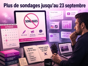 Plus de sondages jusqu’au 23 septembre