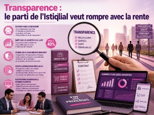 Transparence : le parti de l'Istiqlal veut rompre avec la rente Transparence : le parti de l'Istiqlal veut rompre avec la rente