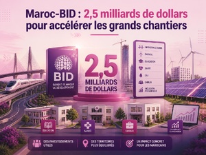 Maroc-BID : 2,5 milliards de dollars pour accélérer les grands chantiers