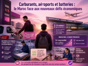 Carburants, aéroports et batteries : le Maroc face aux nouveaux défis économiques Carburants, aéroports et batteries : le Maroc face aux nouveaux défis économiques