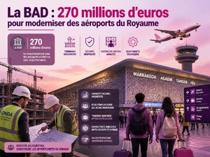 La BAD : 270 millions d’euros pour moderniser des aéroports du Royaume La BAD : 270 millions d’euros pour moderniser des aéroports du Royaume