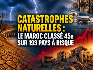 Catastrophes naturelles : le Maroc classé 45e sur 193 pays à risque Catastrophes naturelles : le Maroc classé 45e sur 193 pays à risque