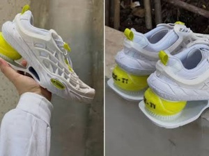 Lacoste transforme une balle de tennis en talon : l’ACE-T1, la sneaker la plus surprenante de la saison. Lacoste transforme une balle de tennis en talon : l’ACE-T1, la sneaker la plus surprenante de la saison.