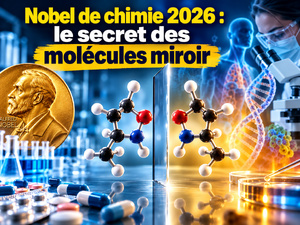 Nobel de chimie 2026 : pourquoi le vivant préfère une « main » moléculaire Nobel de chimie 2026 : pourquoi le vivant préfère une « main » moléculaire