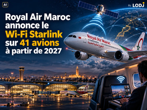 Royal Air Maroc annonce le Wi-Fi Starlink sur 41 avions à partir de 2027 Royal Air Maroc annonce le Wi-Fi Starlink sur 41 avions à partir de 2027
