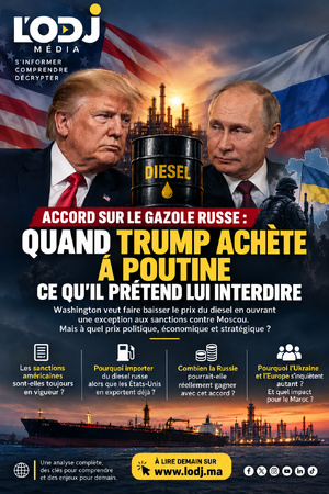 Accord sur le gazole russe : quand Trump achète à Poutine ce qu’il prétend lui interdire Accord sur le gazole russe : quand Trump achète à Poutine ce qu’il prétend lui interdire