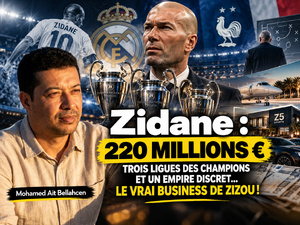 Zidane : 220 millions d'euros, trois Ligues des champions et un empire discret… Le vrai business de Zizou !