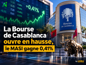 La Bourse de Casablanca ouvre en hausse, le MASI gagne 0,41% La Bourse de Casablanca ouvre en hausse, le MASI gagne 0,41%