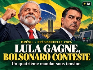 Brésil : Lula remporte un quatrième mandat, Flavio Bolsonaro conteste les urnes