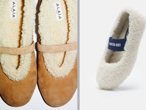 Ballerines en shearling : les chaussures douillettes qui s’invitent dans le vestiaire hivernal