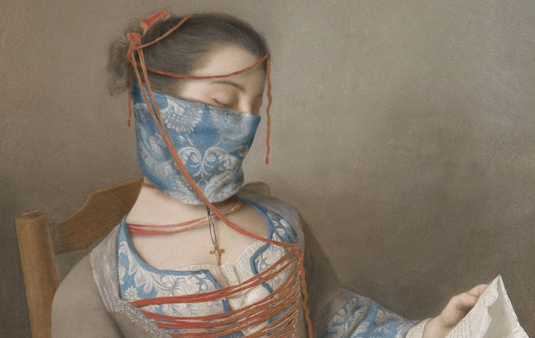Les grands portraits de l’histoire de l’art portent un masque, sur Instagram