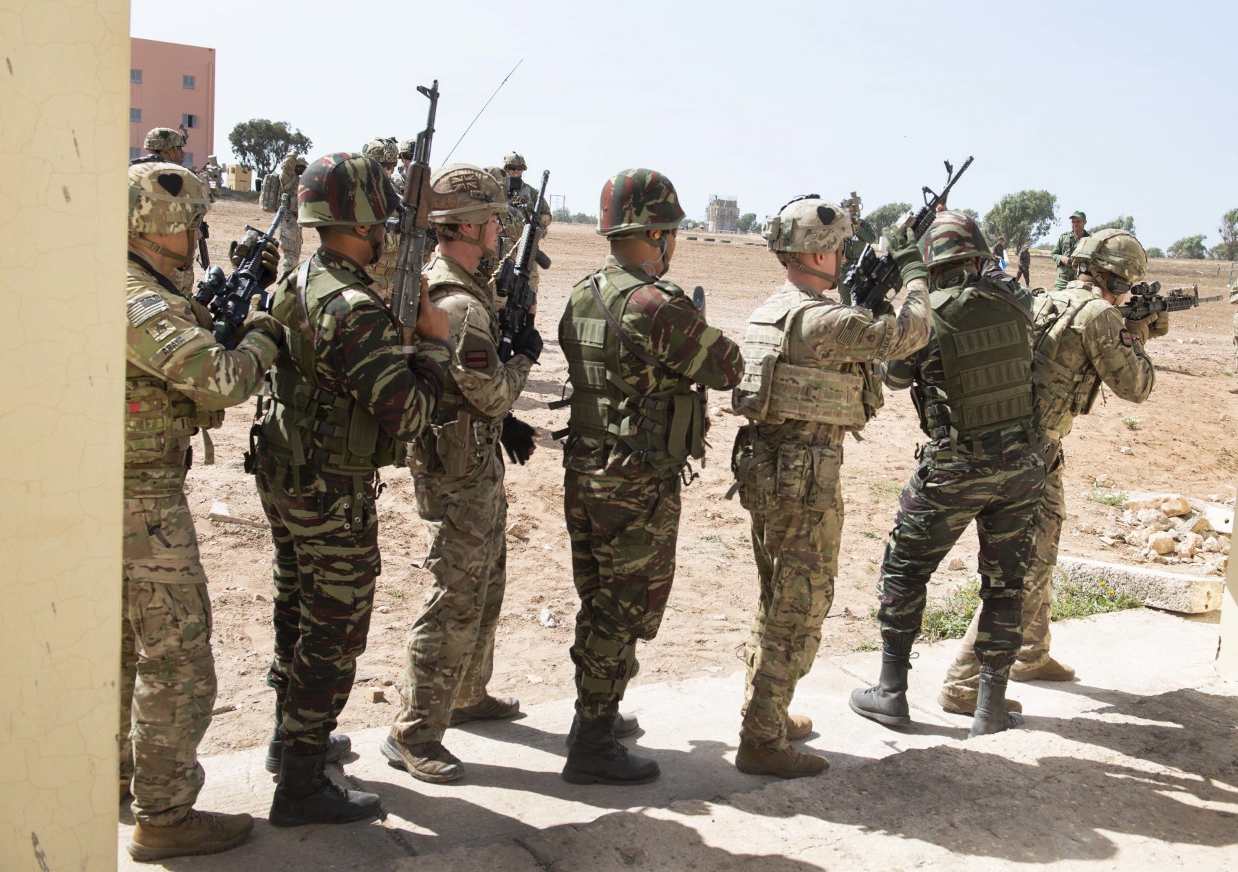 Soldats marocains et américains lors de l'exercice African Lion