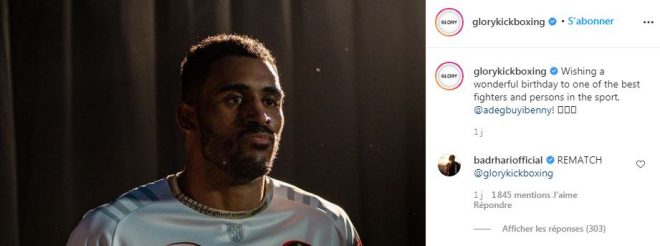  Badr Hari veut combattre à nouveau contre le roumain Benjamin Adegbuyi.