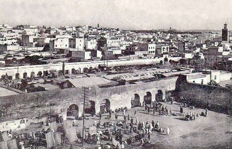 Rabat avant la construction du marché central
