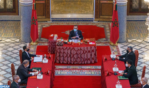 Sa Majesté le Roi Mohammed VI préside un Conseil des ministres