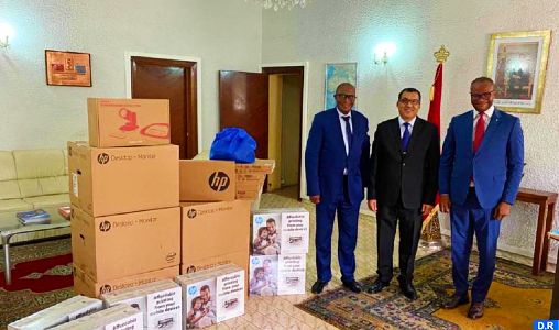 Le Maroc offre du matériel informatique à la task force du ministère des Affaires étrangères de la RDC