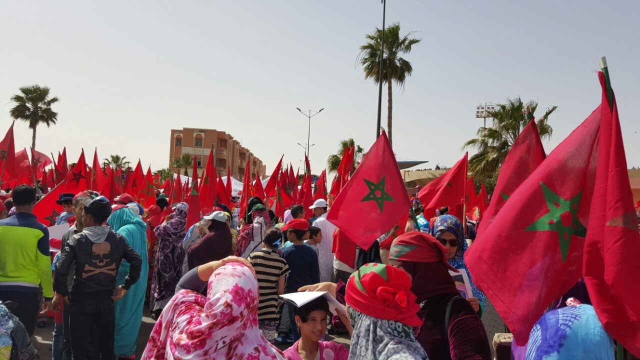 Manifestation des Marocains unionistes à Laâyoune