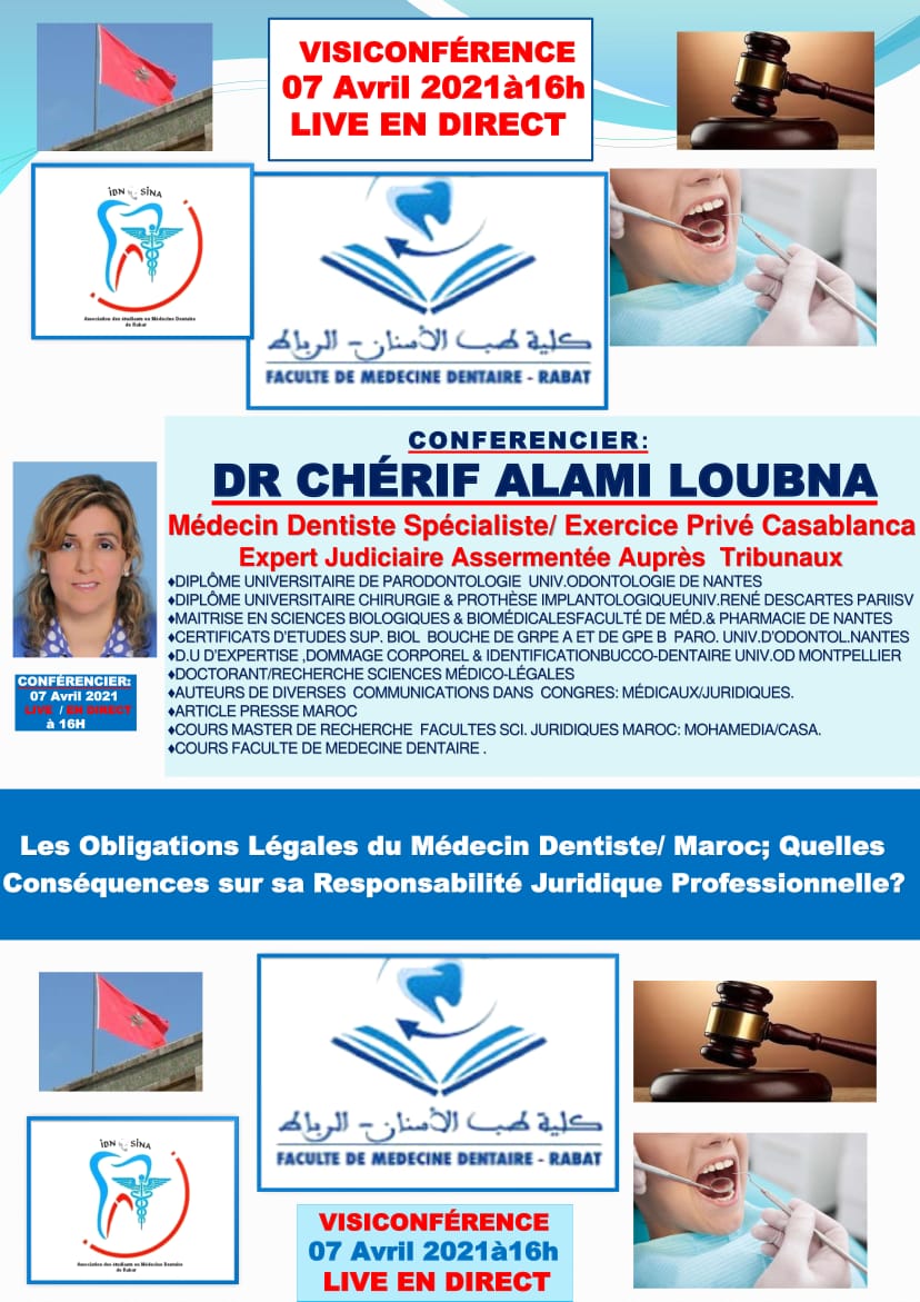 Les Obligations légales du Médecin Dentiste au Maroc