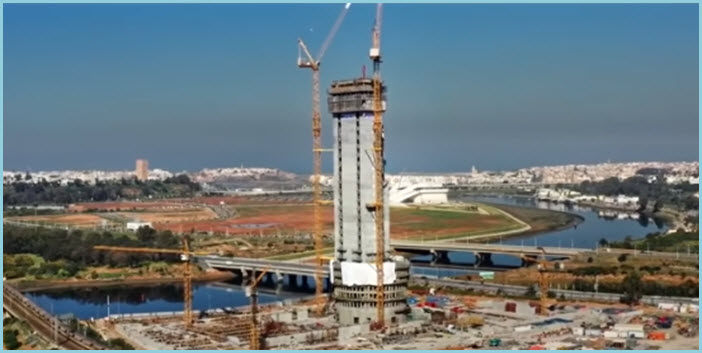Tour Mohammed VI : un niveau d'avancement des travaux prodigieux!