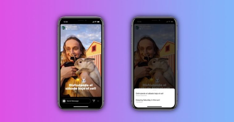 Nouveauté : Instagram peut traduire automatiquement le texte dans les Stories