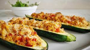 Courgettes farcies légères