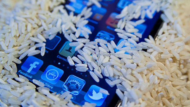 Attention, ne mettez jamais votre Iphone dans du riz !