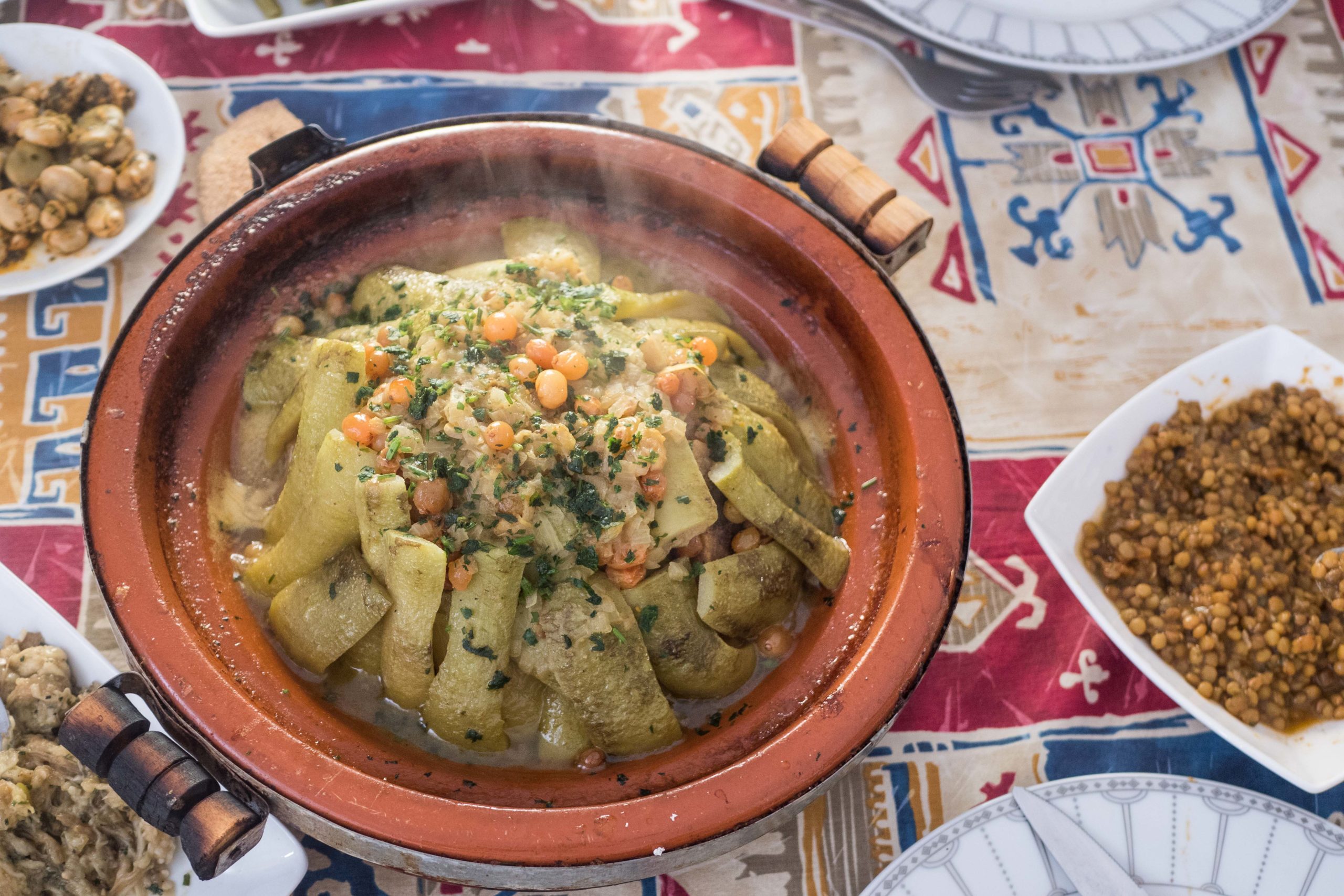 Courge « slaoui » et pommes à la tétouanaise