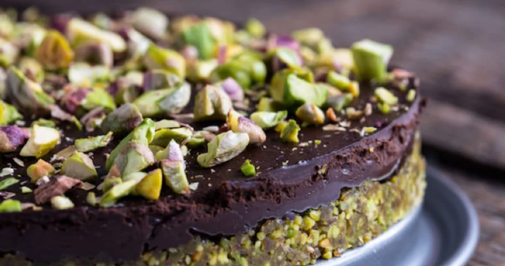 Gâteau au chocolat et à la pistache