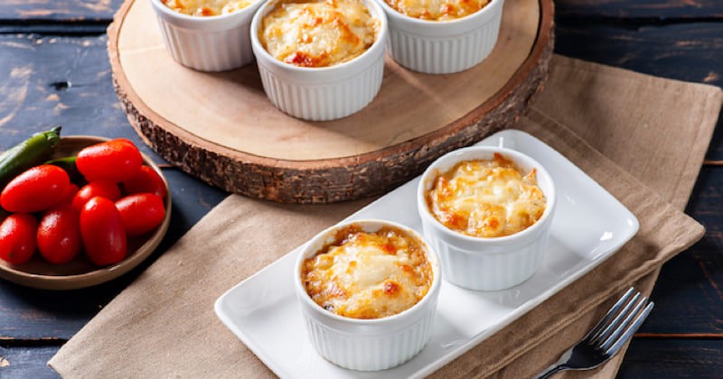 Mini tourtes de pommes de terre et poulet