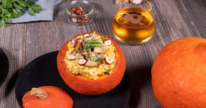 Risotto d’automne : risotto de potimarron
