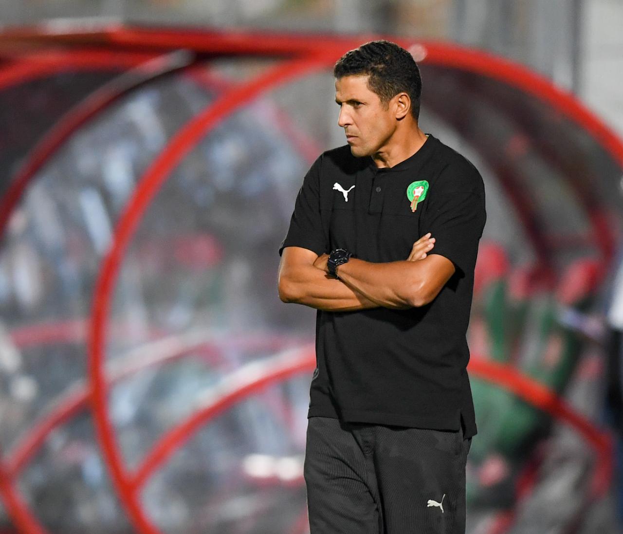 Houcine Ammouta, entraineur de l'équipe nationale des joueurs locaux.